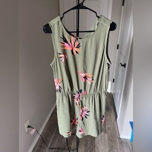 a new day Olive Floral romper